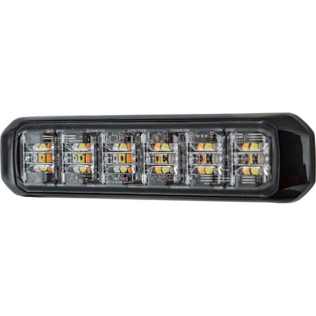Buyers Products 5 Inch Wide Angle Tri-Color LED Strobe Light, Amber/Green/Clear 8891829
